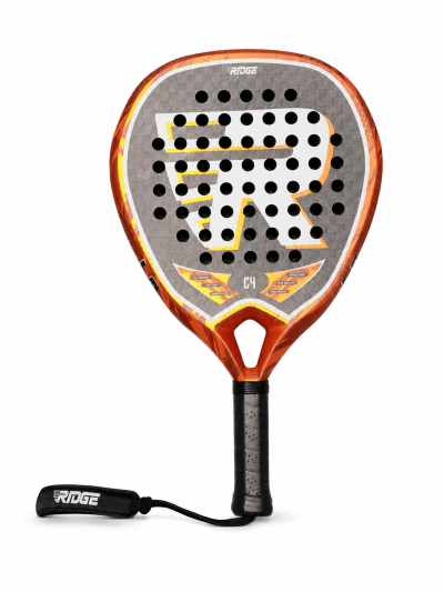 Padel racket witth carbon and sand finish